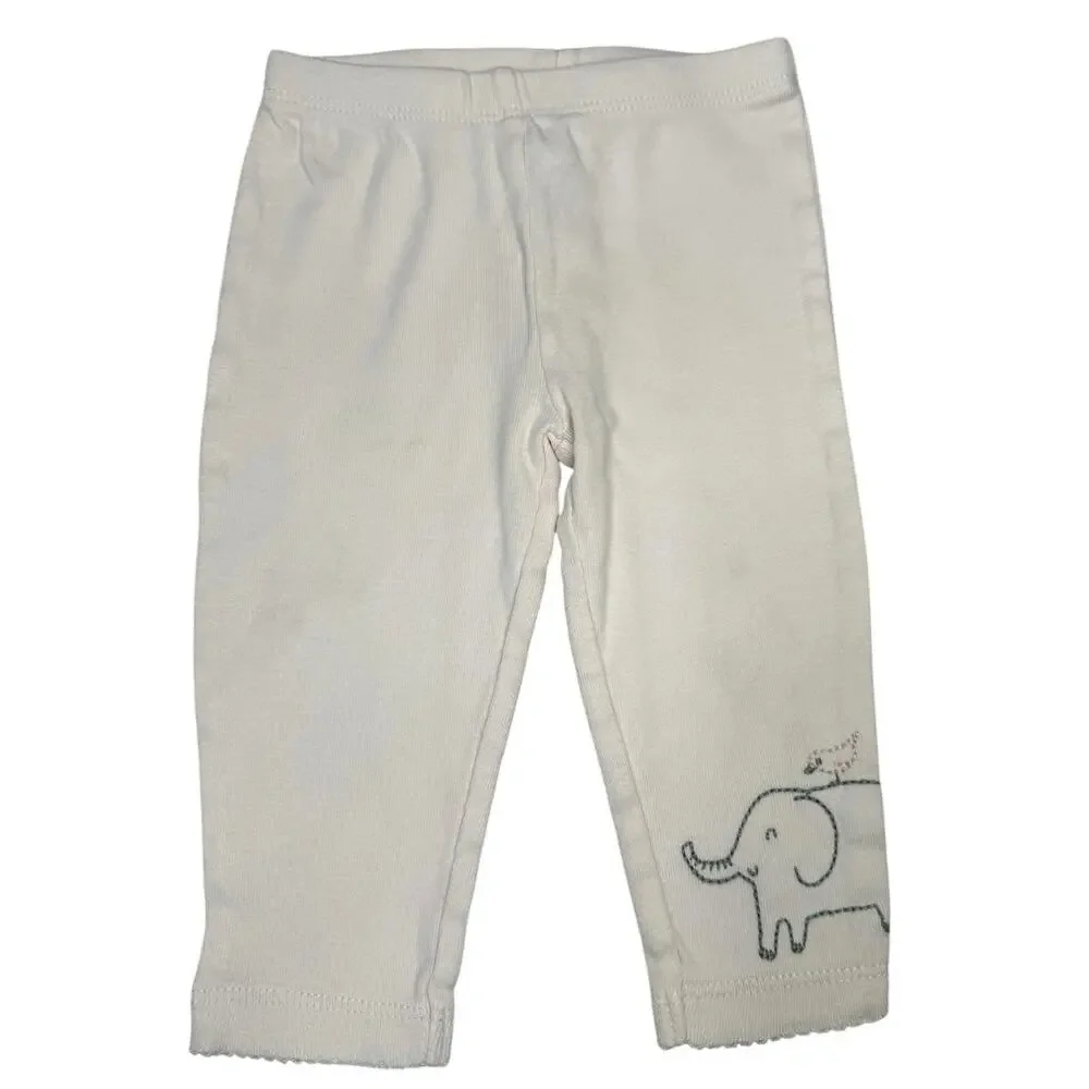 Carter's Legging Pants Baby Girl Elephant Pink 6 Months